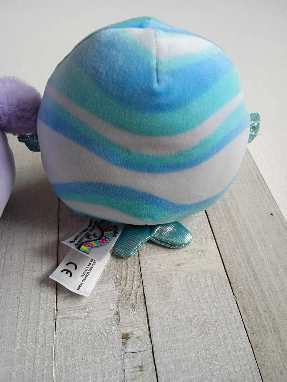 Squishmallows Scarlito Purple Owl & Noah Blue Seal 5